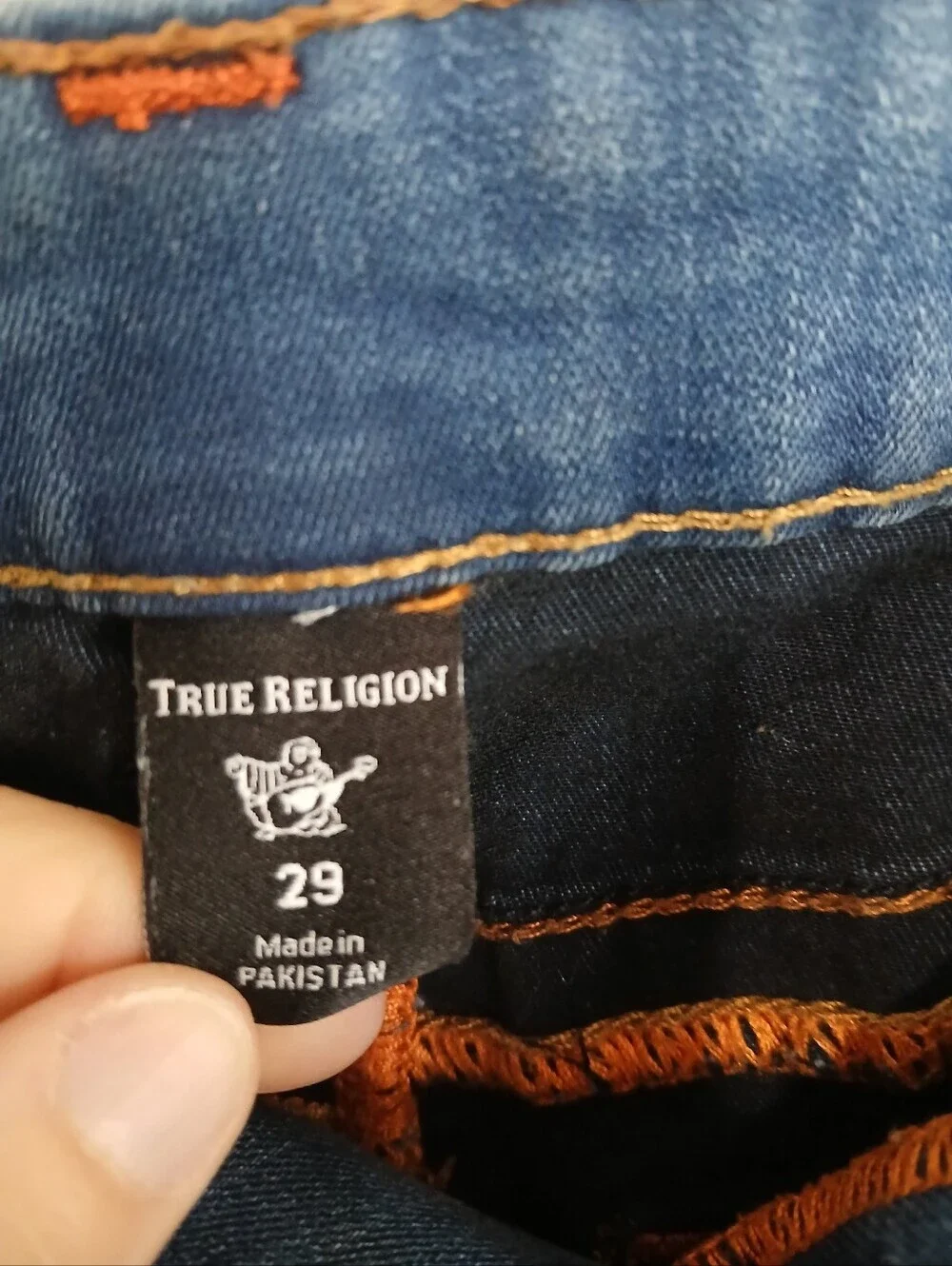 True Religion Women's Medium BlueJennie Curvy Midrise Skinny Jeans Streetwear